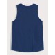 Men's Sleeveless Tank Top with Geometric Pattern - Casual Polyester Vest for Summer, Knit Fabric, Round Neck, Regular Fit, Adult Unisex