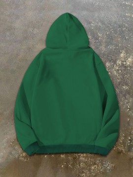 1pc Best Beeping Dad Ever Casual Plus Size Hoodie, Geometric Pattern, Polyester Knit Fabric, Loose Fit, Hooded Sweatshirt for Men