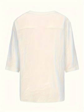 Men's Casual V-Neck Long Sleeve T-Shirt with Drawstring - Breathable Polyester, Machine Washable - Perfect for Spring/Fall, PLUS SIZE